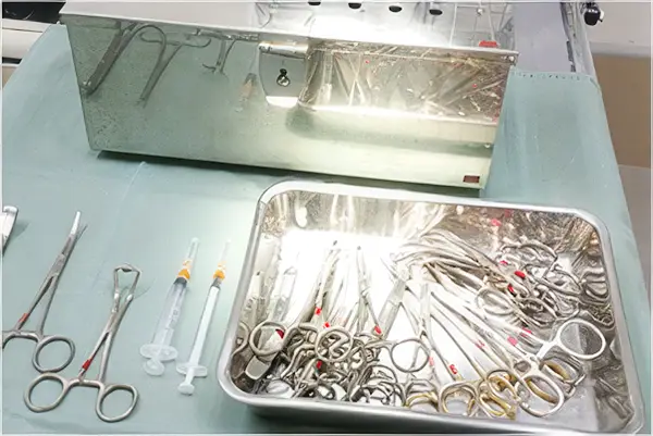 滅菌処理した器具